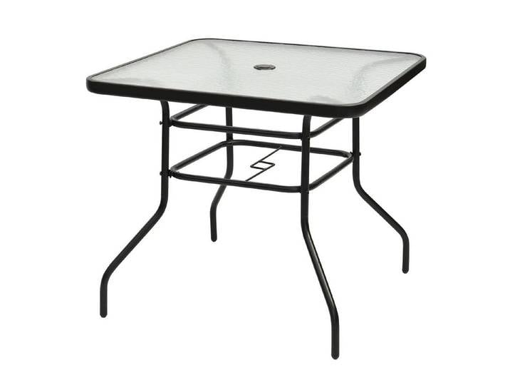KOMFOTTEU Glastisch Beistelltisch, aus gehärtetem Glas