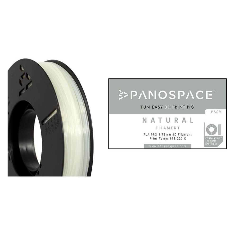Panospace Filament Transparent PLA 1.75mm 750g (PLA, 750 g, 1.75 mm) (PS-PLA175NAT0750)