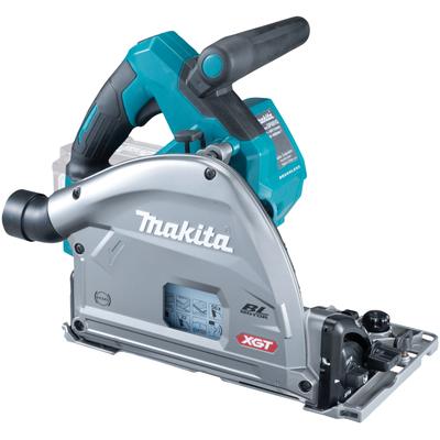 Akku-Tauchsäge MAKITA "SP001GZ03", blau (türkis, schwarz), B:221mm H:271mm, Sägemaschinen, mit Auto-Start Wireless System (AWS), 40 V, 2.500 - 4.900 min-1, 56 mm