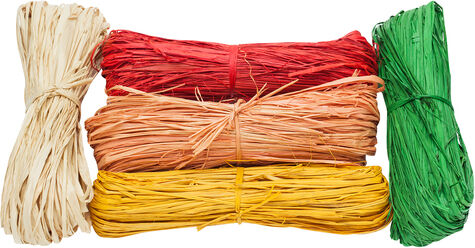 Naturbast, bunt, 100 g