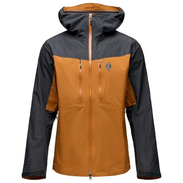 Black Diamond - Mission Alpine Shell - Regenjacke Gr L braun