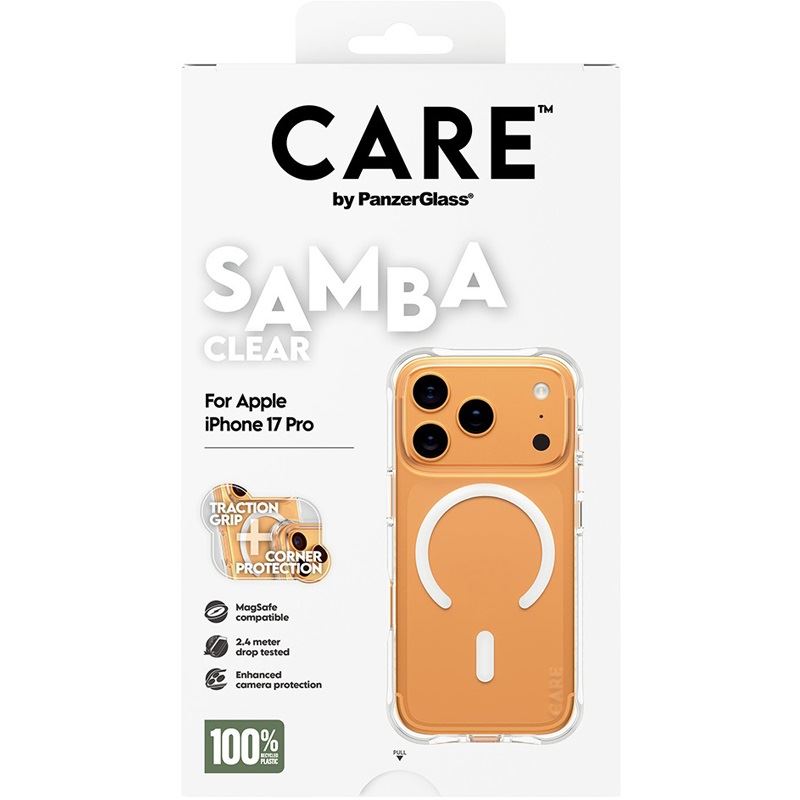 PanzerGlass CARE BY FASHIONABLE CASE SAMBA W. WHITE MAGSAFE IPHONE 17 PRO
