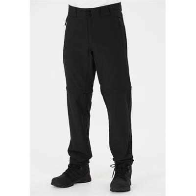 Outdoorhose WHISTLER "Gerd", Herren, Gr. XXL, US-Größen, schwarz, 92% Polyester, 8% Elasthan, unifarben, lang, Hosen Outdoorhose, im raffinierten und vielseitigen Zip-Off-Design
