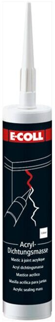 E-COLL Mastic acrylique d’étanchéité 310 ml blanc (F) (4317784349444)