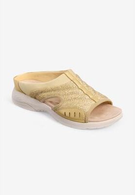 Women's The Tracie Slip On Mule by Easy Spirit in Gold (Size 11 M)