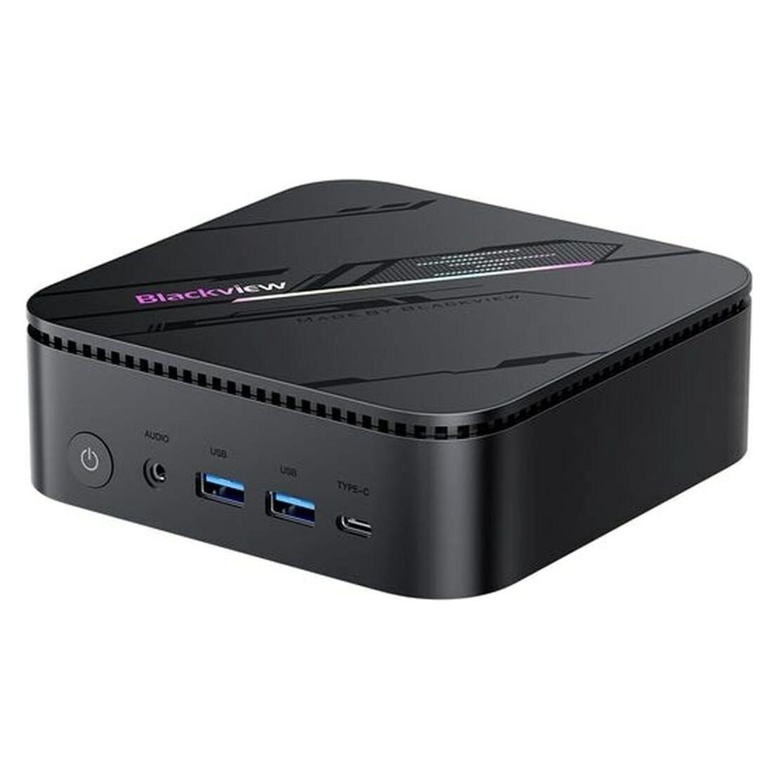 Blackview Mini-PC MP100 Pro I3-1215U/16 GB/512 GB schwarz (512 GB, 16 GB, Intel Core i3-1215U) (MP100Pro-16GB/512GB-BK/BV)