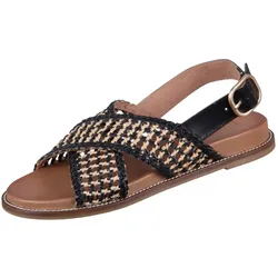 INUOVO Damen Sandale City H26229 black goat - 36 - 36