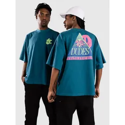 The Dudes Unathletic Club Back Classic Oversize He T-Shirt deep peacock Gr. S