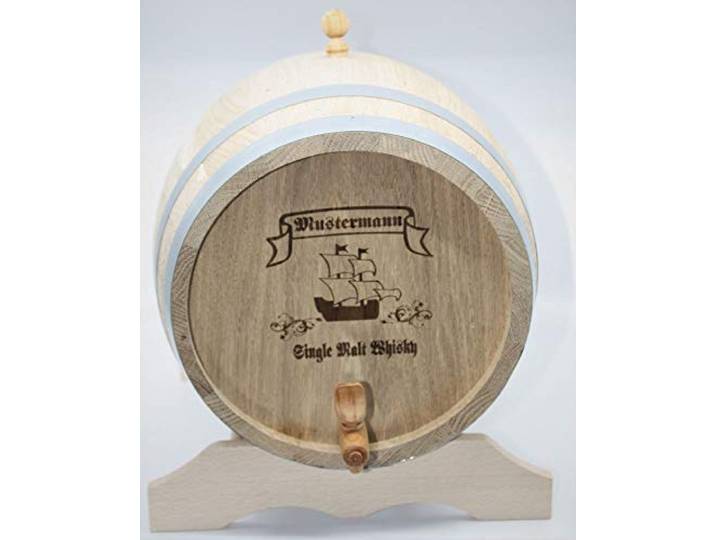 MAAJ 10 L WEINFASS MIT WUNSCHGRAVUR - Geschenk-Idee/WHISKYFASS/SCHNAPSFASS AUS EICHENHOLZ