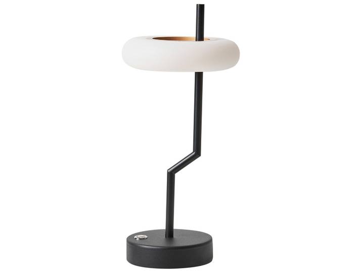 LED-TISCHLEUCHTE Schwarz/Weiß/Heller Holzfarbton Alviela