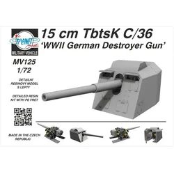 Planet Models 15 cm TbtsK C/36 WWII German Destroyer Gun