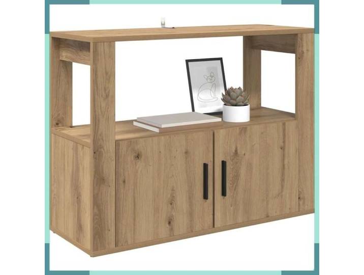 Buffet - 881091 - Chêne artisanal - Bois d'ingénierie - 2 portes