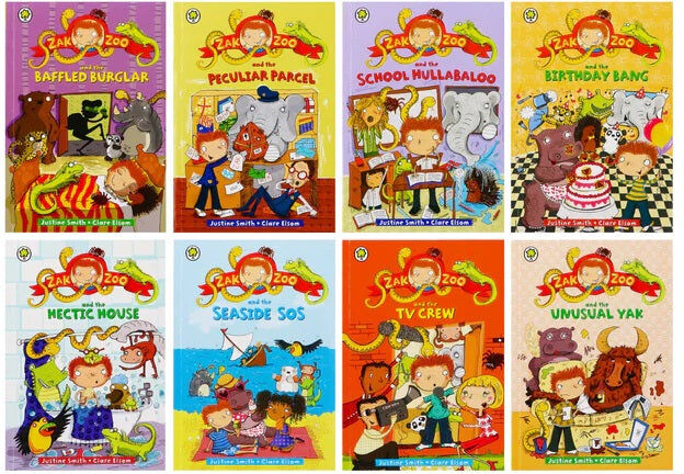 ORCHARD BOOKS Zak Zoo 8 Book Collection Set by Justine Smith – Fun Animal Adventure Stories for Kids