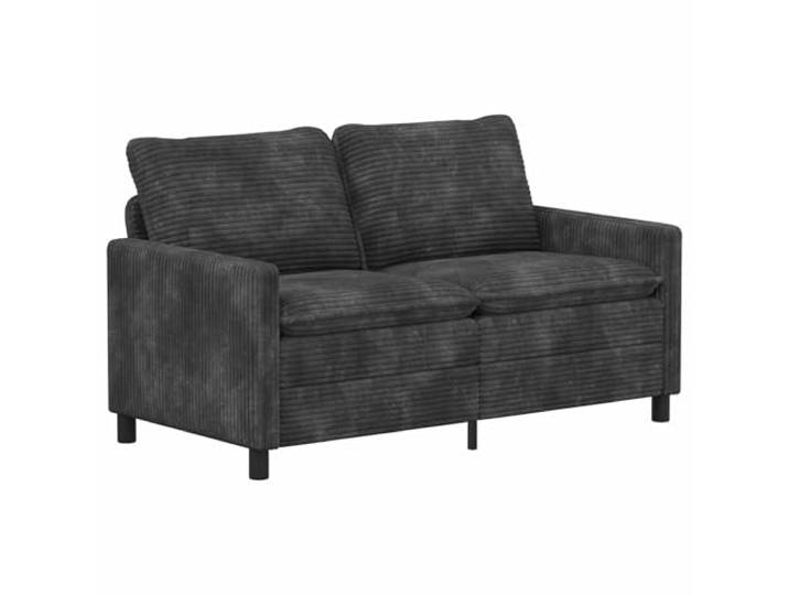 Favemtsl 2-Sitzer Sofa Dunkelgrau Polstersofa Metallrahmen 156x81x87cm Kompakte 2-Sitzer Couch für Wohnzimmer und Büro mit weicher Schaumstoffpolsterung und pflegeleichten Bezügen.