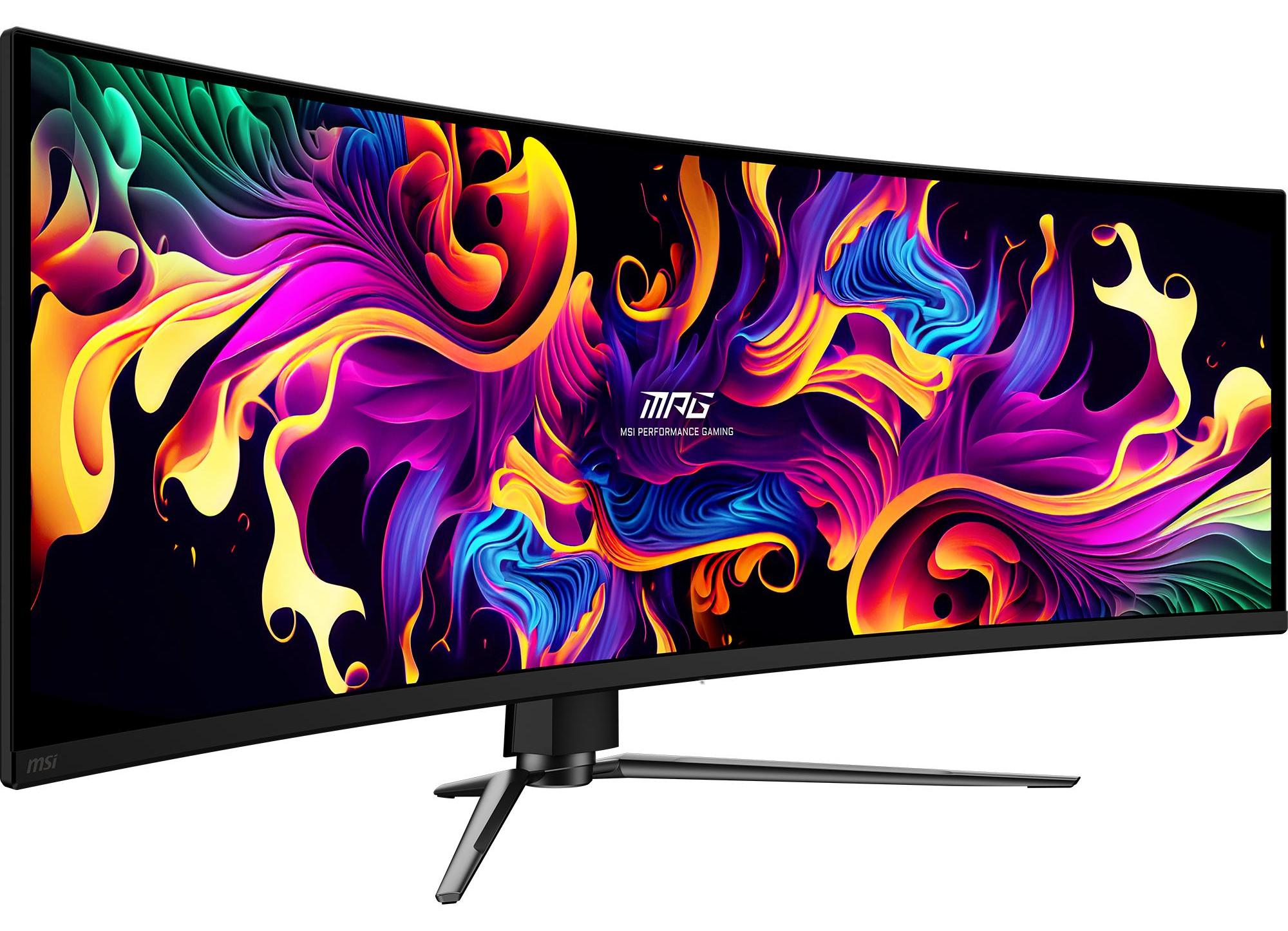 MSI MPG 491CQPXDE QD-OLED, 124,5 cm (49"), 5120 x 1440 Pixel, Dual QHD, QD-OLED, 0,03 ms, Schwarz