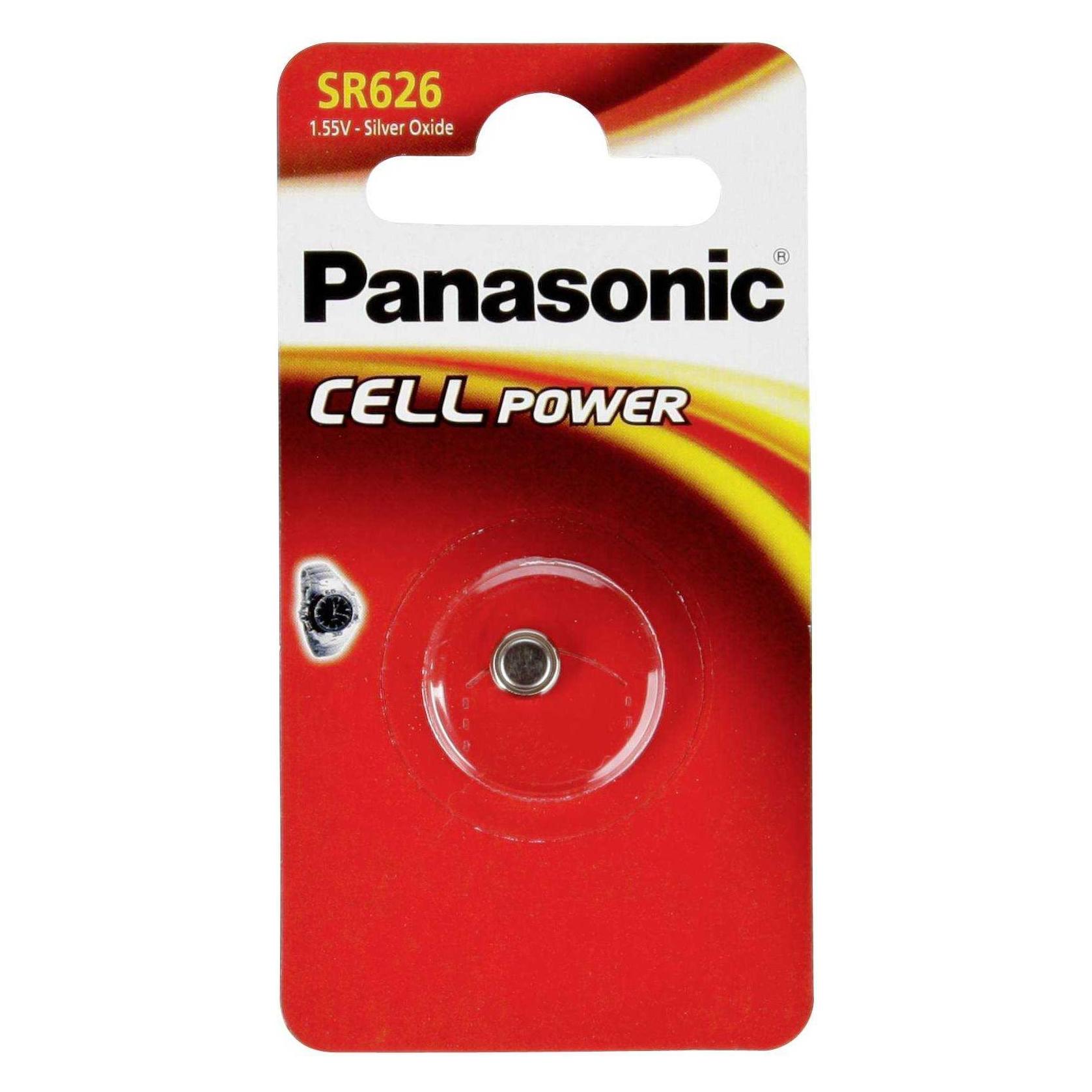 Panasonic Silver Oxide SR626 (1 Stk., SR66, 28 mAh) (SR-626EL/1B)