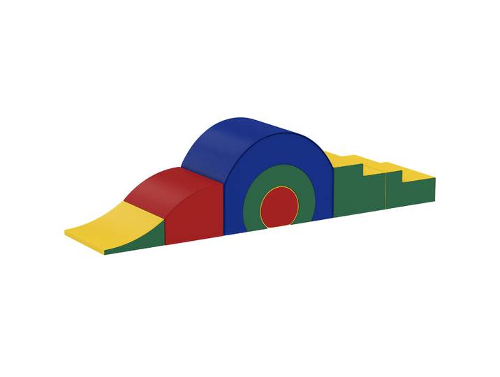 AIYAPLAY 5 Delige Zachte Bouwstenen Baby Peuter Schuim Kunstleer Klimmen Kruipen Spelen 181x39x44 cm 50 kg Draagvermogen Aosom.nl