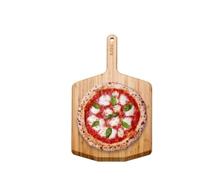 Ooni Pelle à Pizza en Bambou 12\ (30 cm) – Planche à Découper et de Service pour Pizza\, Surface Antiadhésive Légère\, Compatible avec les Fours à Pizza Ooni