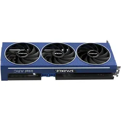 Sparkle Intel A750 Titan OC (8 GB, GDDR6), Grafikkarte, Blau, Schwarz