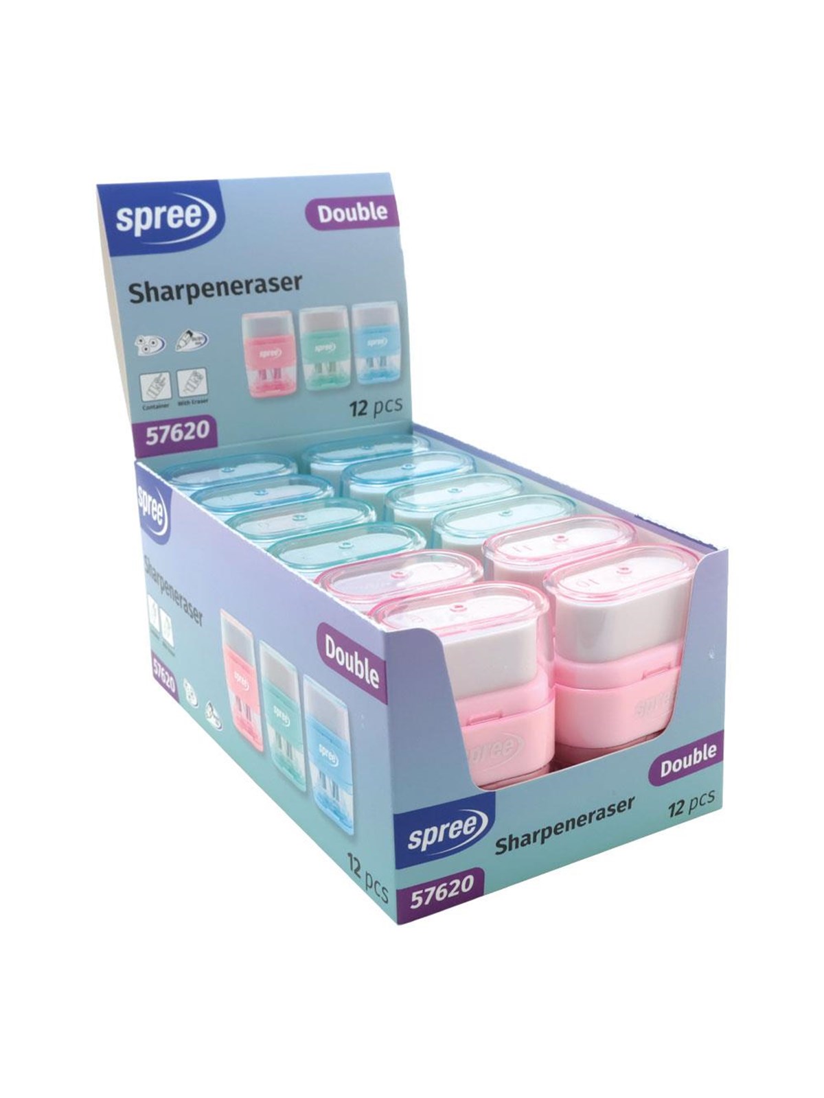 SPREE Pencil sharpener/erasers 1 pcs.