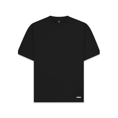 T-Shirt DROPSIZE "Dropsize Herren Super Heavy Blank T-Shirt", Herren, Gr. XS, schwarz, 100% Baumwolle, unifarben, oversize, Rundhals, Shirts T-Shirt