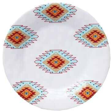 HiEnd Accents Southwest Melamine Salad Plate 4-Piece S 8.5