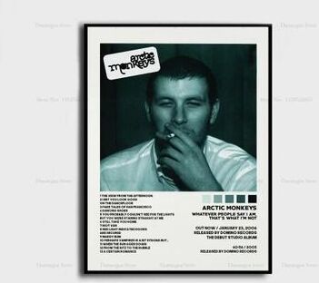Inspire Essentials Arctic Monkeys Album Cover Poster Canvas Music Wall Art Decor 16 19.69 X 27.56 In