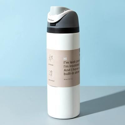 Multicon Wholesale Hub Stainless Steel Insulated Sports Cup, Portable Water Bottle, Best Selling Large Capacity Handheld Cup white 24oz