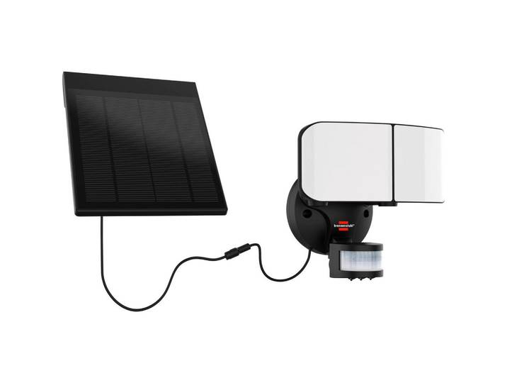 Brennenstuhl Solar-Wandleuchte, rechteckig, 19x17x14 cm, Timerfunktion, Lampen & Leuchten, Außenbeleuchtung, Solarleuchten