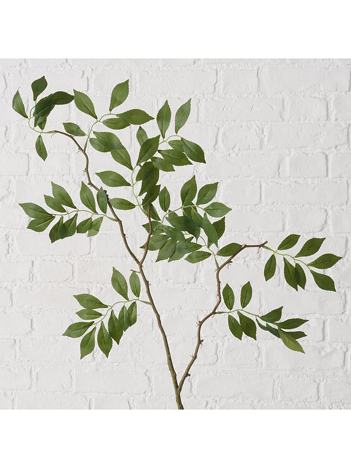 Boltze Dekozweig "Blatt" in Grün - (H)30 cm - onesize