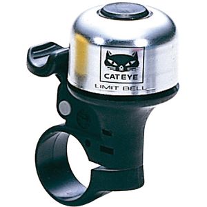 CATEYE Fahrradklingel PB-800 Limit Bell, silberfarben, Glocke, Mini, Aluminium
