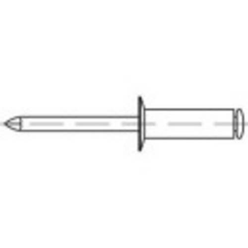 TOOLCRAFT 160198 Offene Blindniete (Ø x L) 3mm x 8mm Aluminium Stahl 500St.