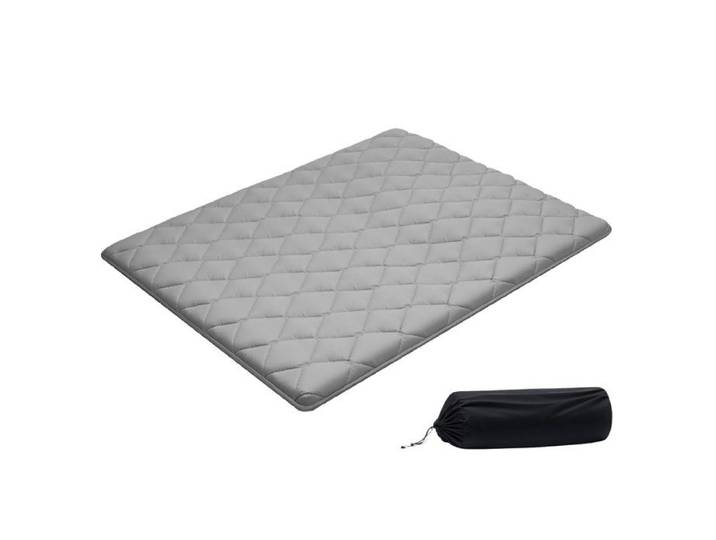 Matelas Futon Taille Queen-VEVOR-203 2x152 4x6 35 cm-Matelas de Sol Japonais Pliable-9 Couches-Gris