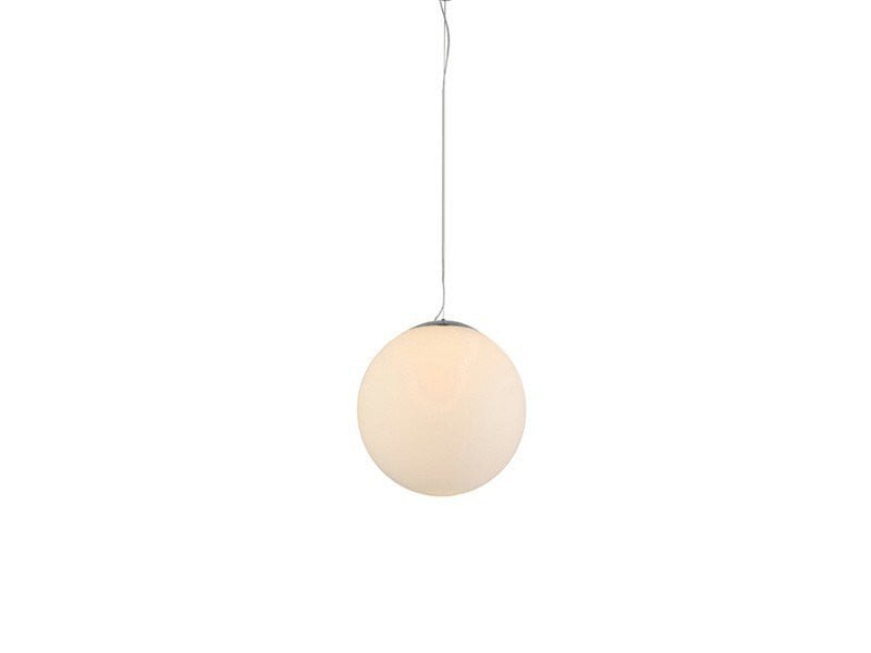 Azzardo White Ball LED Hanglamp - Witte Bolvormige Pendellamp