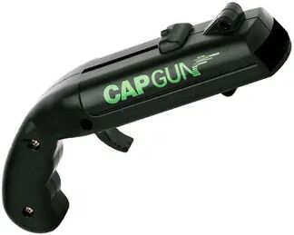 Uplifted Trends Cap Gun Beer Bottle Opener Portable Beverage Drinking Opener Cap Launcher For Parties And Kitchens black