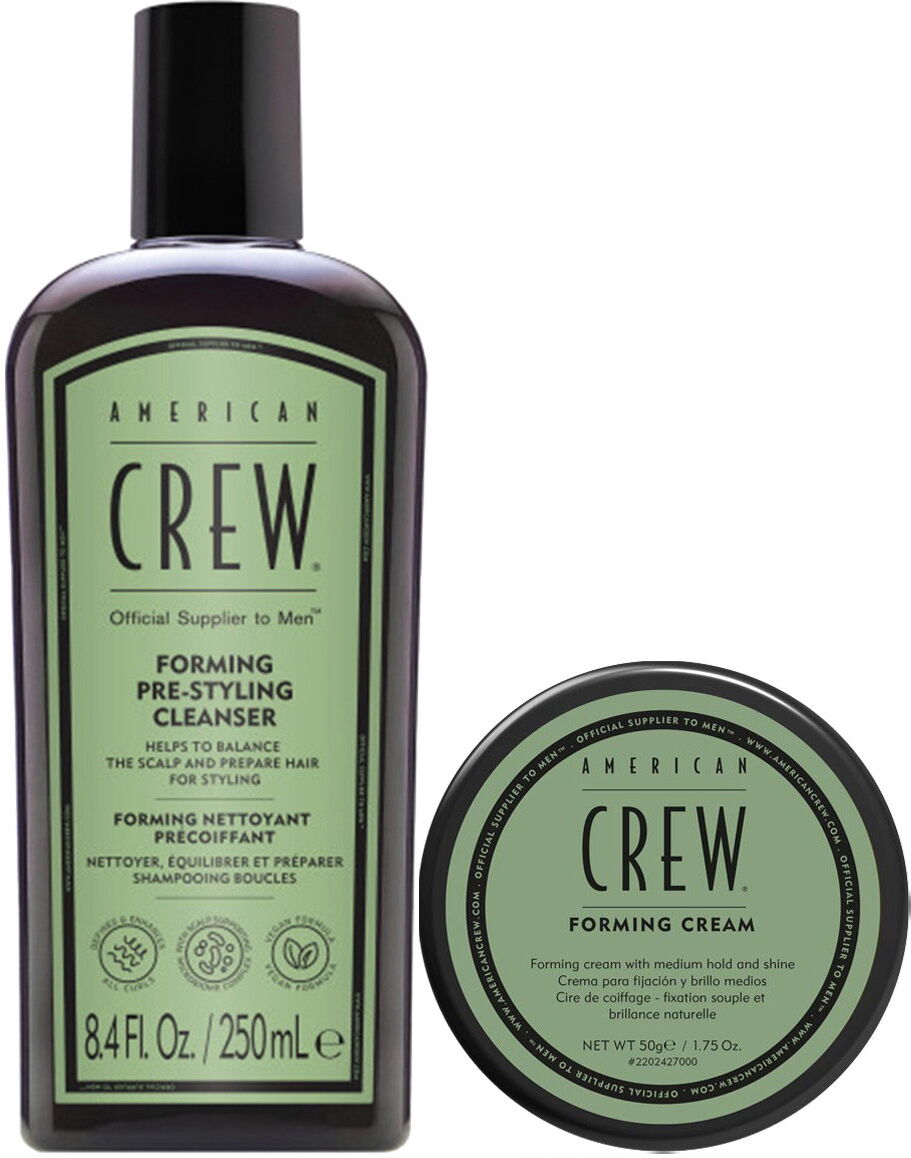 American Crew Forming Cream + Cleanser Set (Forming Cream 50g + Cleanser 250ml)
