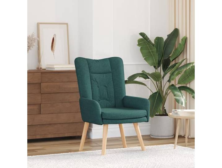 Moderne Fauteuil relaxant en tissu vert foncé - Fauteuil TV/Salon FR(70027718)