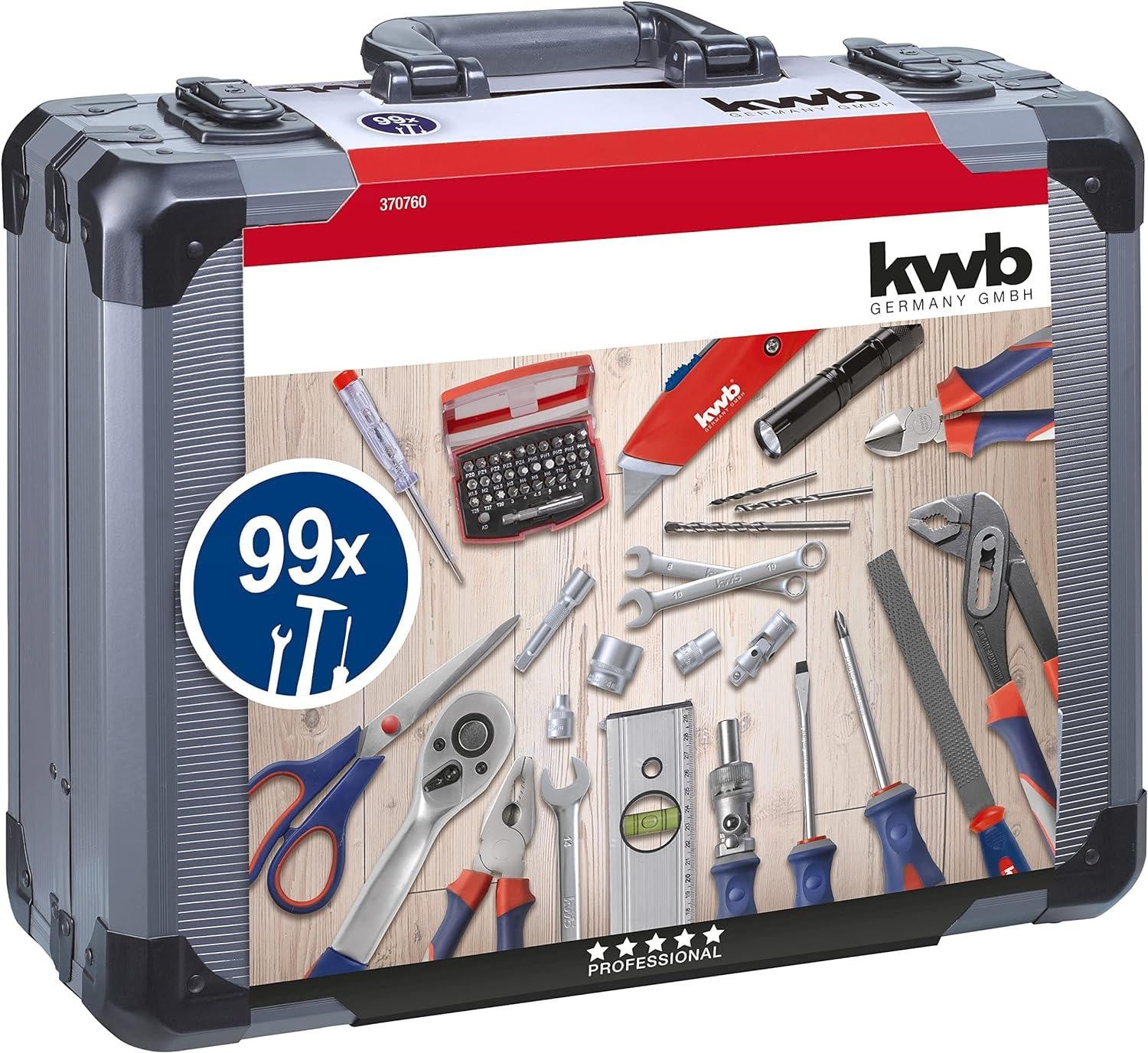 KWB gereedschapskoffer met 99-delige gereedschapset