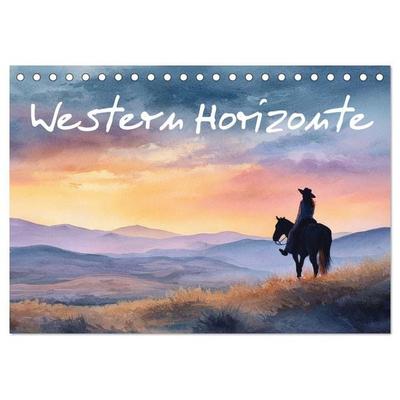 Western Horizonte (Tischkalender 2027 DIN A5 quer), CALVENDO Monatskalender