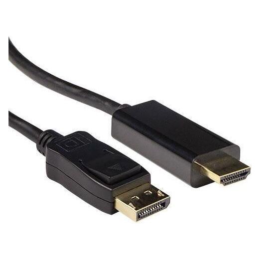 ACT Conversion cable DisplayPort male to HDMI-A male 1.80 m. Length: 1.8 m Dp male (1.80 m) (AK3990)