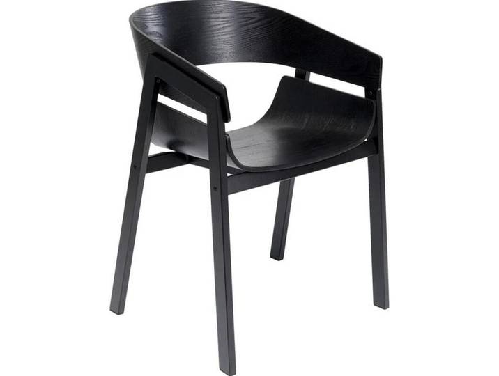 Kare-Design Armlehnstuhl, Schwarz, Metall, eckig, 57x77x53 cm, Esszimmer, Stühle, Armlehnstühle