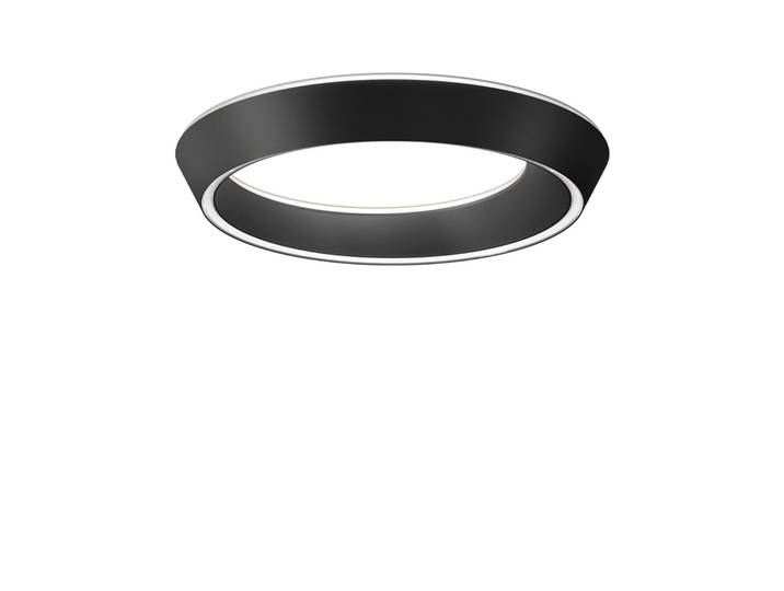 Tidal 45 Plafonnier 2700K Mat Noir - Lodes - Salon / séjour - Aluminium - Anneau