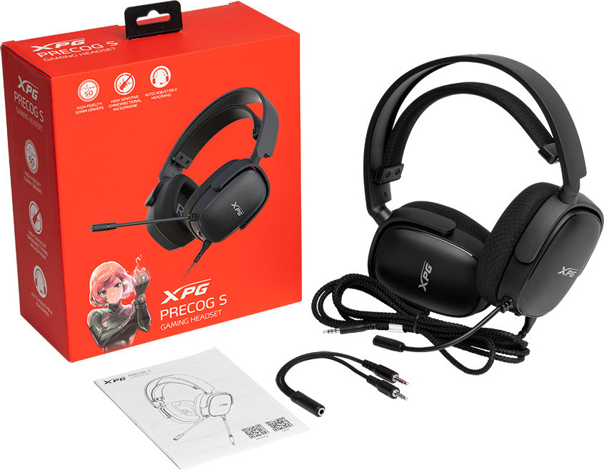 ADATA XPG PRECOG S Gaming Hoofdtelefoon met Microfoon, Zwart