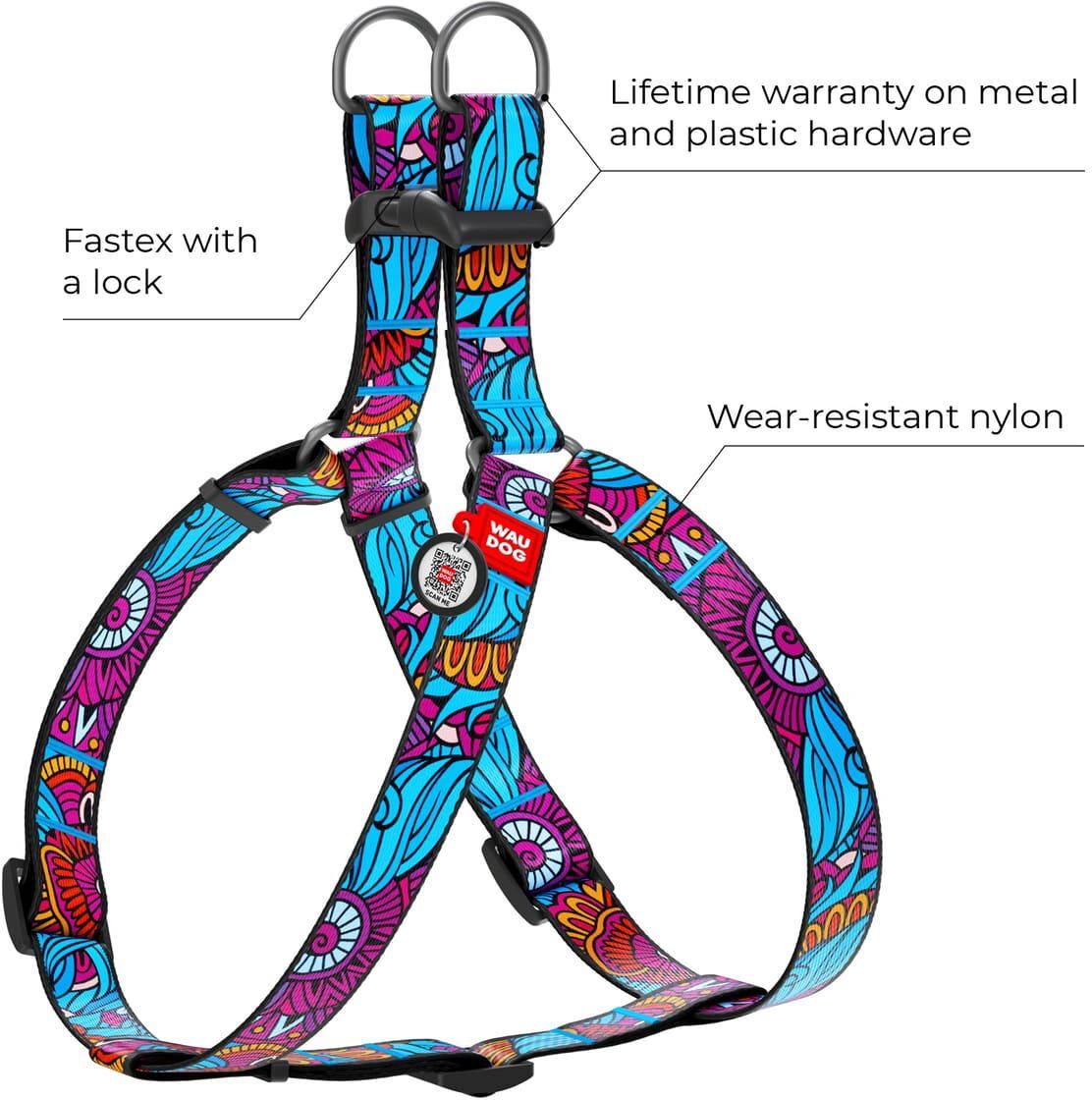 Waudog Pettorina Summer Nylon per Cane M