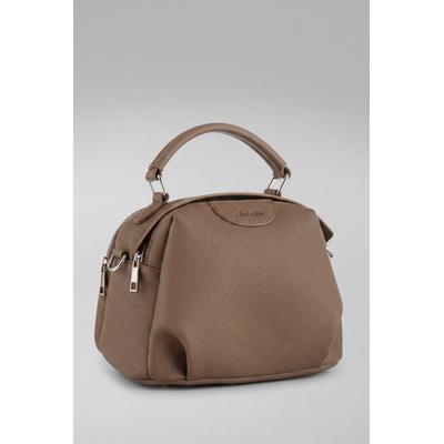 Handtasche ANISTON ACCESSOIRES, Damen, Gr. B/H/T: 23cm x 17cm x 14cm, taupe, Lederimitat, Taschen Handtasche, Henkeltasche, Umhängetasche - NEUE KOLLEKTION