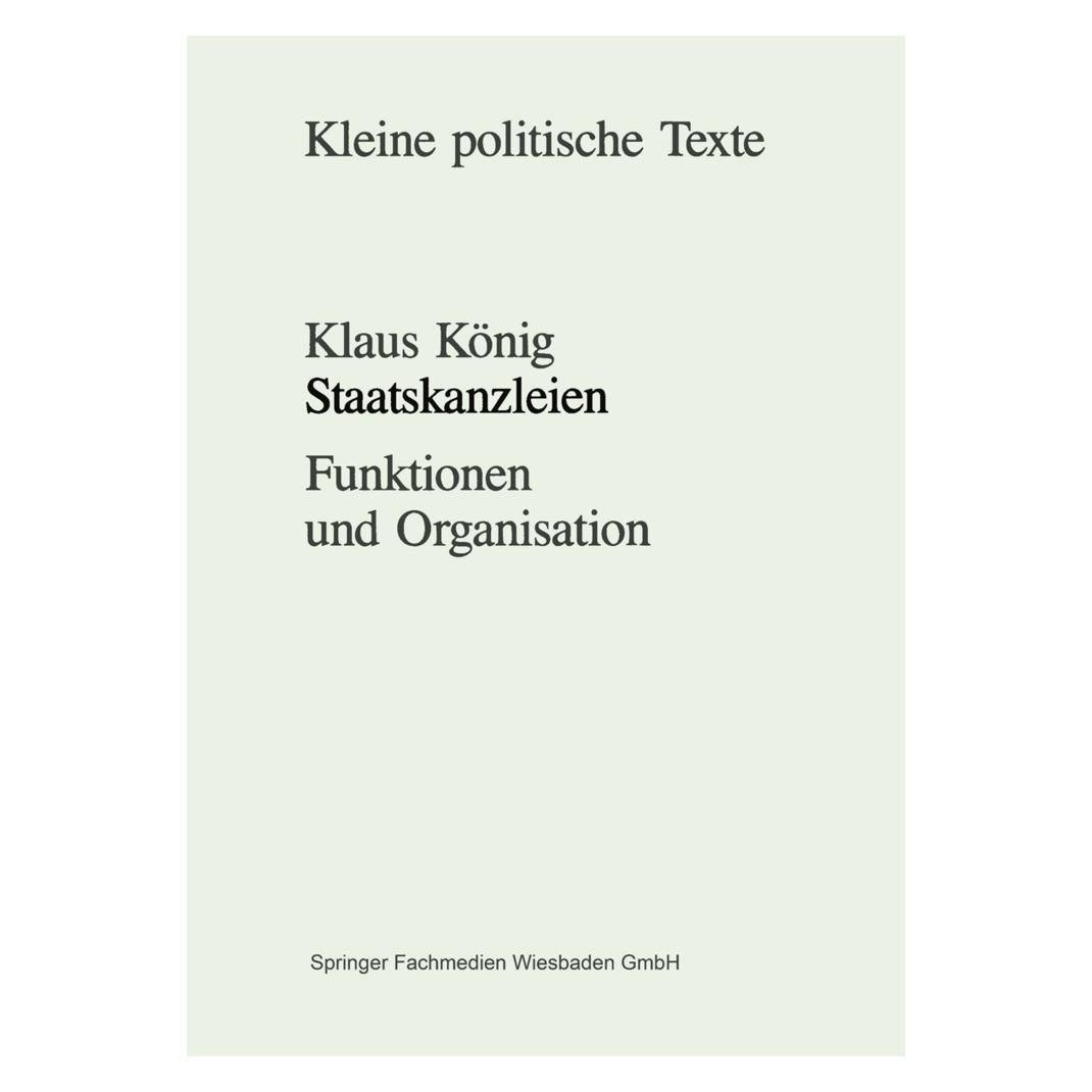 VS Staatskanzleien (Deutsch, Softcover) (7847721)