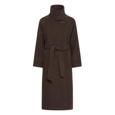 Outdoorjacke B.YOUNG "Damen Übergangsjacke BYAKOLA", Damen, Gr. 40, braun (java), Obermaterial: 60% Polyester PES. 40% Wolle mw., Jacken Outdoorjacke