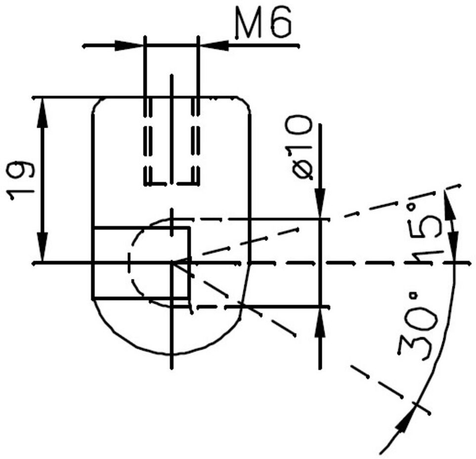 Befestigung, Gasfeder KROSNO KR26045