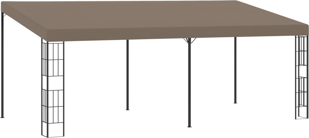 Wand-Pavillon 6x3 m Taupe Stoff