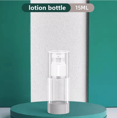 Inspire Essentials Clear Airless Pump Bottle Travel Size Cosmetic Cream Dispenser f 2pcs
